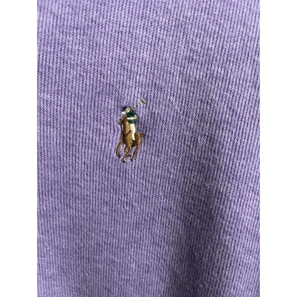 Ralph Lauren Polo Sweater Adult M Purple Brown Estate Rib Pullover Sweatshirt‎